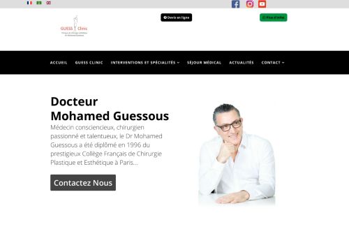 لقطة شاشة لموقع Clinique de chirurgie esthétique et bien être au Maroc
بتاريخ 02/06/2021
بواسطة دليل مواقع خطوات