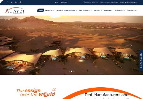 لقطة شاشة لموقع Al Aydi Tents UAE
بتاريخ 05/11/2021
بواسطة دليل مواقع خطوات