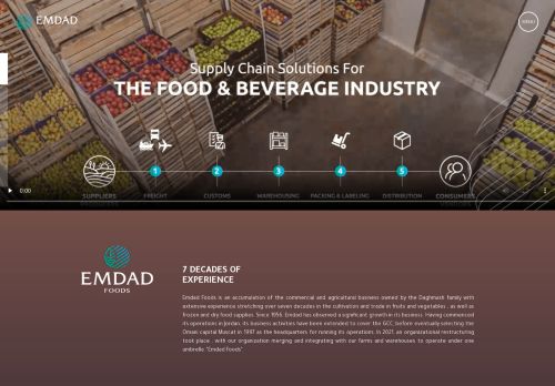 لقطة شاشة لموقع Emdad Foods
بتاريخ 22/11/2021
بواسطة دليل مواقع خطوات
