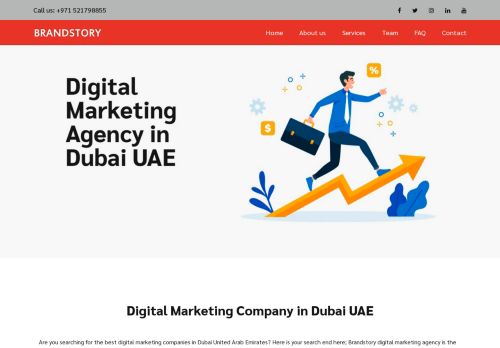 لقطة شاشة لموقع Brandstory Digital Marketing Agency in Dubai
بتاريخ 08/08/2020
بواسطة دليل مواقع خطوات