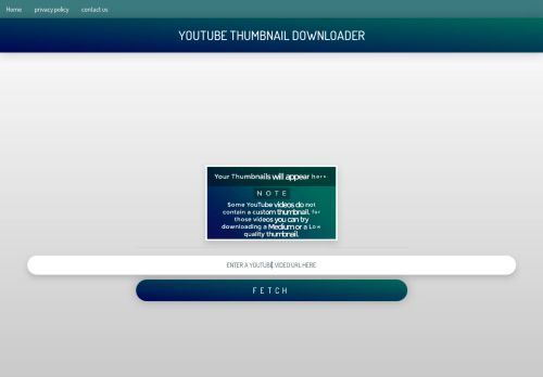 لقطة شاشة لموقع YOUTUBE THUMBNAIL DOWNLOADER
بتاريخ 15/02/2021
بواسطة دليل مواقع خطوات